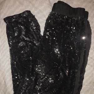 Sequin glitter pants Topshop